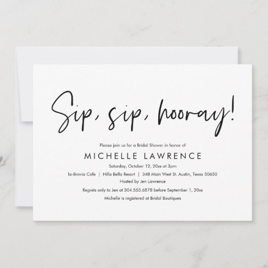 Moderne Casual, leuke en speelse Vrijgezellenfeest Kaart (Voorkant)