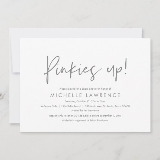 Moderne Casual, leuke en speelse Vrijgezellenfeest Kaart (Voorkant)