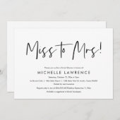 Moderne Casual, leuke en speelse Vrijgezellenfeest Kaart (Voorkant / Achterkant)