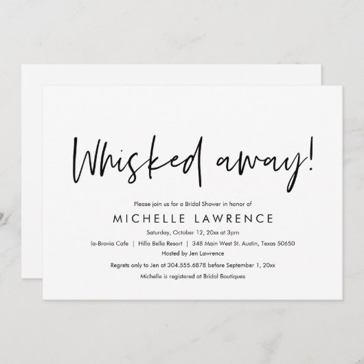 Moderne Casual, leuke en speelse Vrijgezellenfeest Kaart (Voorkant / Achterkant)