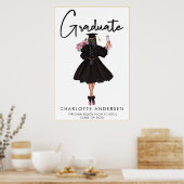 Moderne Casual Manuscript Afstuderen Klasse van 20 Poster (Keuken)