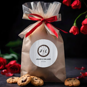 Moderne Casual Motorfiets Biker monogrammed Bruilo Ronde Sticker