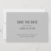 Moderne Casual One Photo Wedding Save The Date (Achterkant)