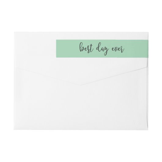 Moderne Casual penseelscript op de beste dag ooit (Achterkant)