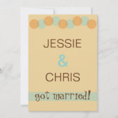 Moderne Casual uitnodiging tot aankondiging huweli (Voorkant)