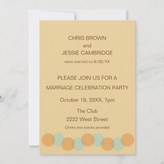 Moderne Casual uitnodiging tot aankondiging huweli (Achterkant)