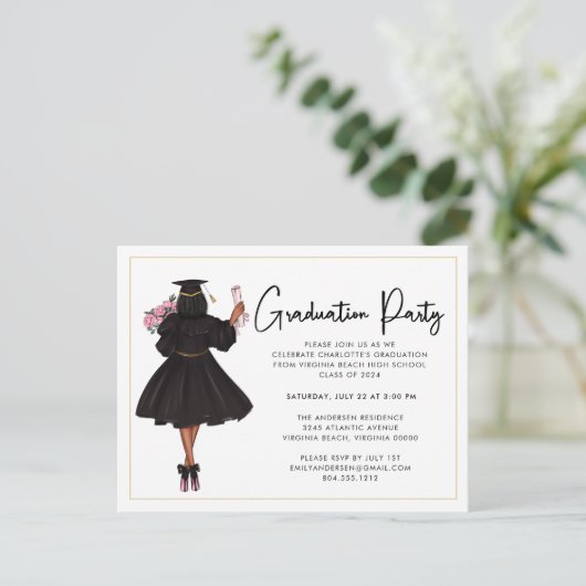 Moderne Casual Uitnodiging van de Partij van de Gr (Staand voorkant)