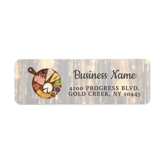 Moderne Catering Verpakkingslabel | Scan de QR-cod Etiket (Voorkant)