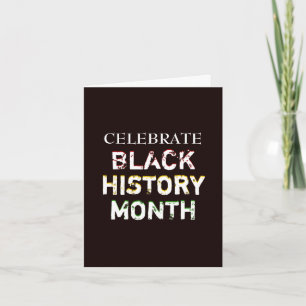 Moderne  CELEBRATE BLACK HISTOORY MAAND Kaart