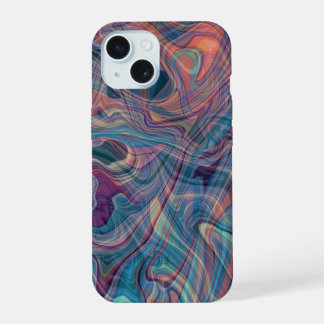 Moderne Celestial Marble Vloeibare Kunst Hoesje - iPhone 15 Case