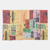 Moderne  cenima tickets Classic retro Theedoek (Horizontaal)