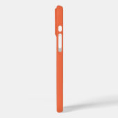 Moderne centrale kat, koraal Sinaasappel en wit Case-Mate iPhone Case (Achterkant / Links)