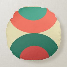 Moderne centrale koraalmint T Rond Kussen