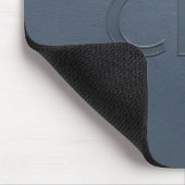 Moderne CEO Slate Gray Geprägde Executive Muismat (Hoek)