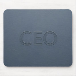 Moderne CEO Slate Gray Geprägde Executive Muismat
