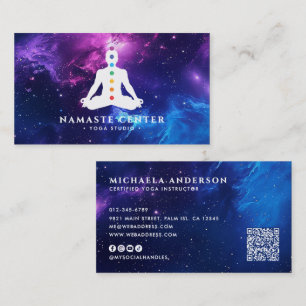 Moderne Chakra Heling/Meditatie Socials & QR Code Visitekaartje