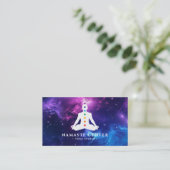 Moderne Chakra Heling/Meditatie Socials & QR Code Visitekaartje (Staand voorkant)