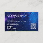Moderne Chakra Heling/Meditatie Socials & QR Code Visitekaartje (Achterkant)