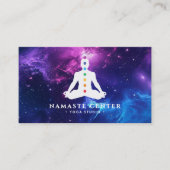 Moderne Chakra Heling/Meditatie Socials & QR Code Visitekaartje (Voorkant)