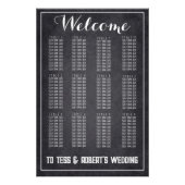 Moderne Chalkboard Script Minimalistische Zitting Foto Afdruk (Voorkant)
