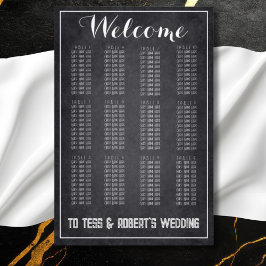 Moderne Chalkboard Script Minimalistische Zitting  Foto Afdruk