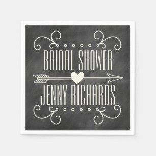 MODERNE CHALKBOARD VRIJGEZELLENFEESTEN SERVETTEN