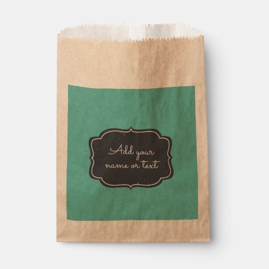 Moderne Chalkboardlijst Aangepast Aqua Bedankzakje (Voorkant)