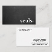 Moderne Chalkboardzegels. Visitekaartje (Voorkant / Achterkant)