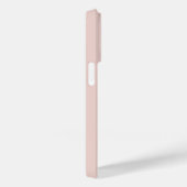 Moderne Champagne Blush Roze Witte Monogram Naam Case-Mate iPhone Case (Achterkant / Rechts)