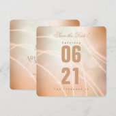 Moderne Champagne Color Bokeh Light & Typography (Voorkant / Achterkant)