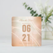 Moderne Champagne Color Bokeh Light & Typography (Staand voorkant)