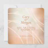 Moderne Champagne Color Bokeh Light & Typography (Achterkant)