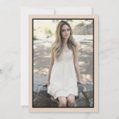 Moderne champagne foto verrassing zoet 16 kaart (Achterkant)