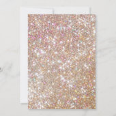 Moderne Champagne Glitter 30e verjaardag Kaart (Achterkant)