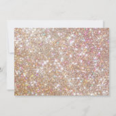 Moderne Champagne Glitter 50e verjaardag foto Kaart (Achterkant)