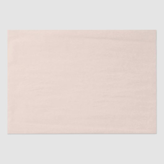Moderne Champagne roze Plain Solid Kleur Tissuepapier (Voorkant)