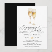 Moderne champagne | Schattigee Casual Engagement P Kaart (Voorkant / Achterkant)
