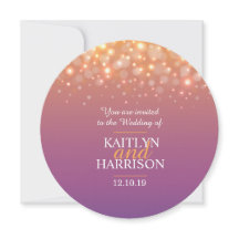 Moderne champagne sparkle bubbels bruiloft uitnodi