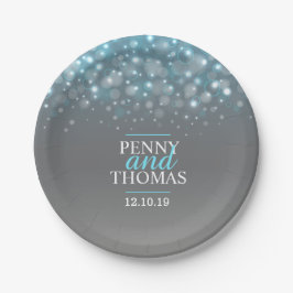 Moderne champagne sparkle bubble custom paper bord