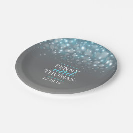 Moderne champagne sparkle bubble custom paper bord