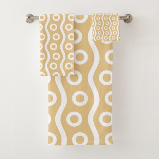 Moderne champagnebubbels bad handdoek (Insitu)