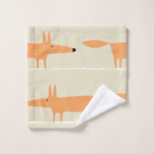 Moderne Charmante Fox Kinder Kamer Decor Bad Handdoek (Wasdoekje)