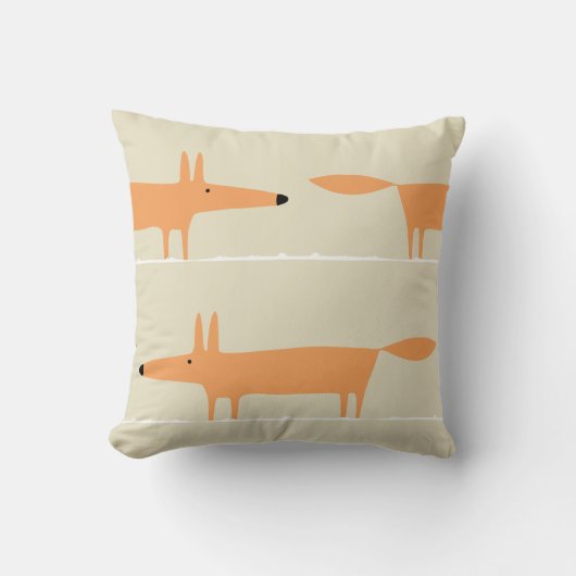 Moderne Charmante Fox Kinder Kamer Decor Kussen (Voorkant)