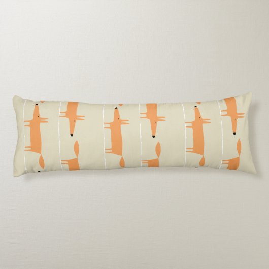 Moderne Charmante Fox Kinder Kamer Decor Lichaamskussen (Achterkant)