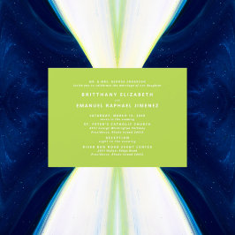 Moderne Chartreuse Bruid Ouders Trouwen  Kaart