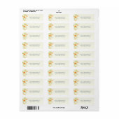 Moderne Chartreuse Editoriaal Bloem Bruiloft Adres Etiket (Full Sheet)