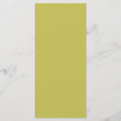 Moderne Chartreuse Formele Huwelijksbrief in Scrip Menu (Achterkant)