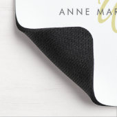 Moderne Chartreuse Script Monogram Muismat (Hoek)