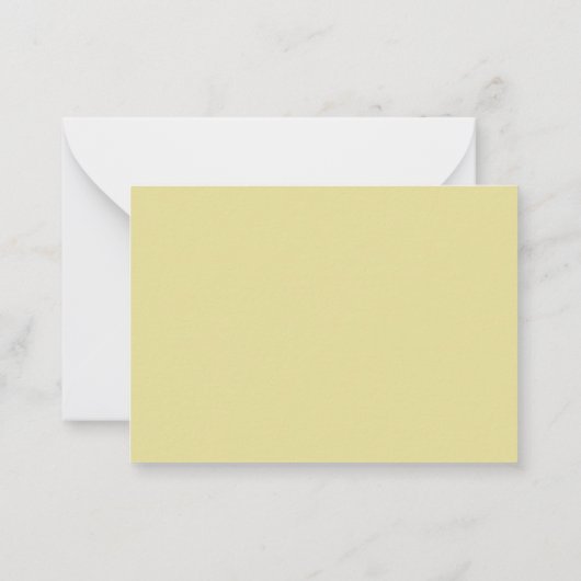 Moderne Chartreuse Witte Script Monogram Notitiekaartje (Achterkant)