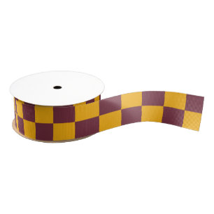 Moderne Check Sport School Kleuren Leuk Grosgrain Lint